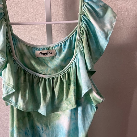 Haptics by Holly Harper Tie Dye Ruffle Tank - Picture 3 of 4
